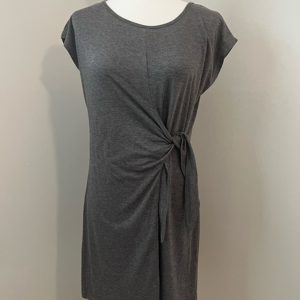 Side tie dress grey size medium - Picture 1 of 4